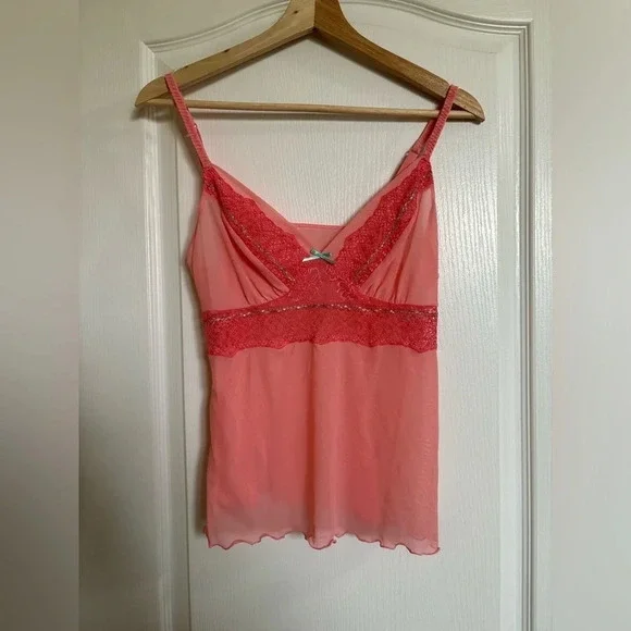 LA VIE EN ROSE Mesh Sleep Set - Picture 2 of 6